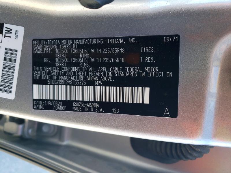 2021 Toyota Highlander xle