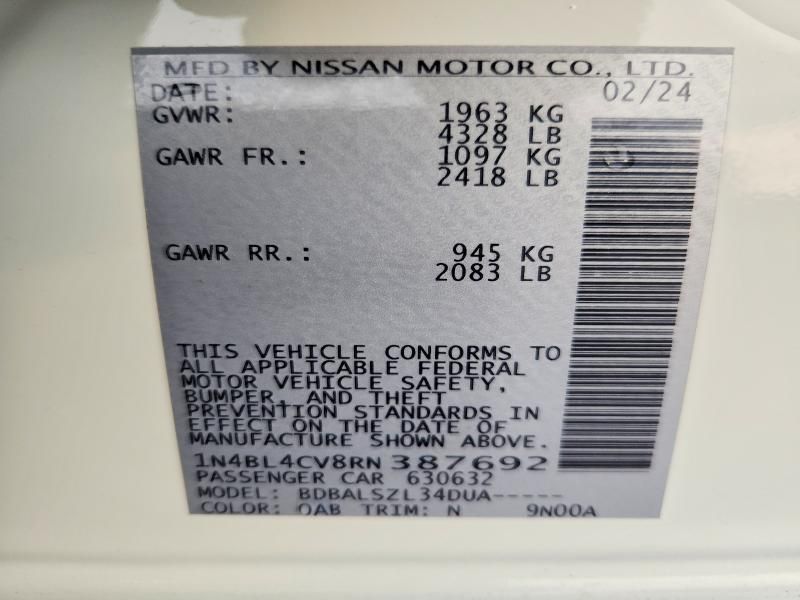 2024 Nissan Altima sr