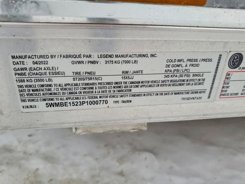 2023 Legend Cargo Trailer