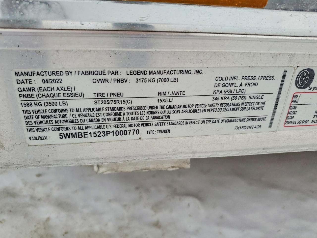 2023 Legend Cargo Trailer