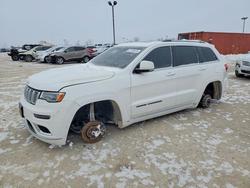 Jeep salvage cars for sale: 2018 Jeep Grand Cherokee Summit