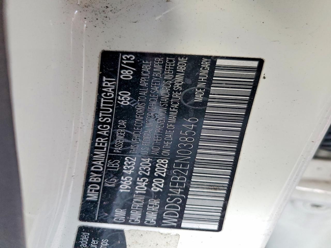 2014 Mercedes-Benz Cla 250