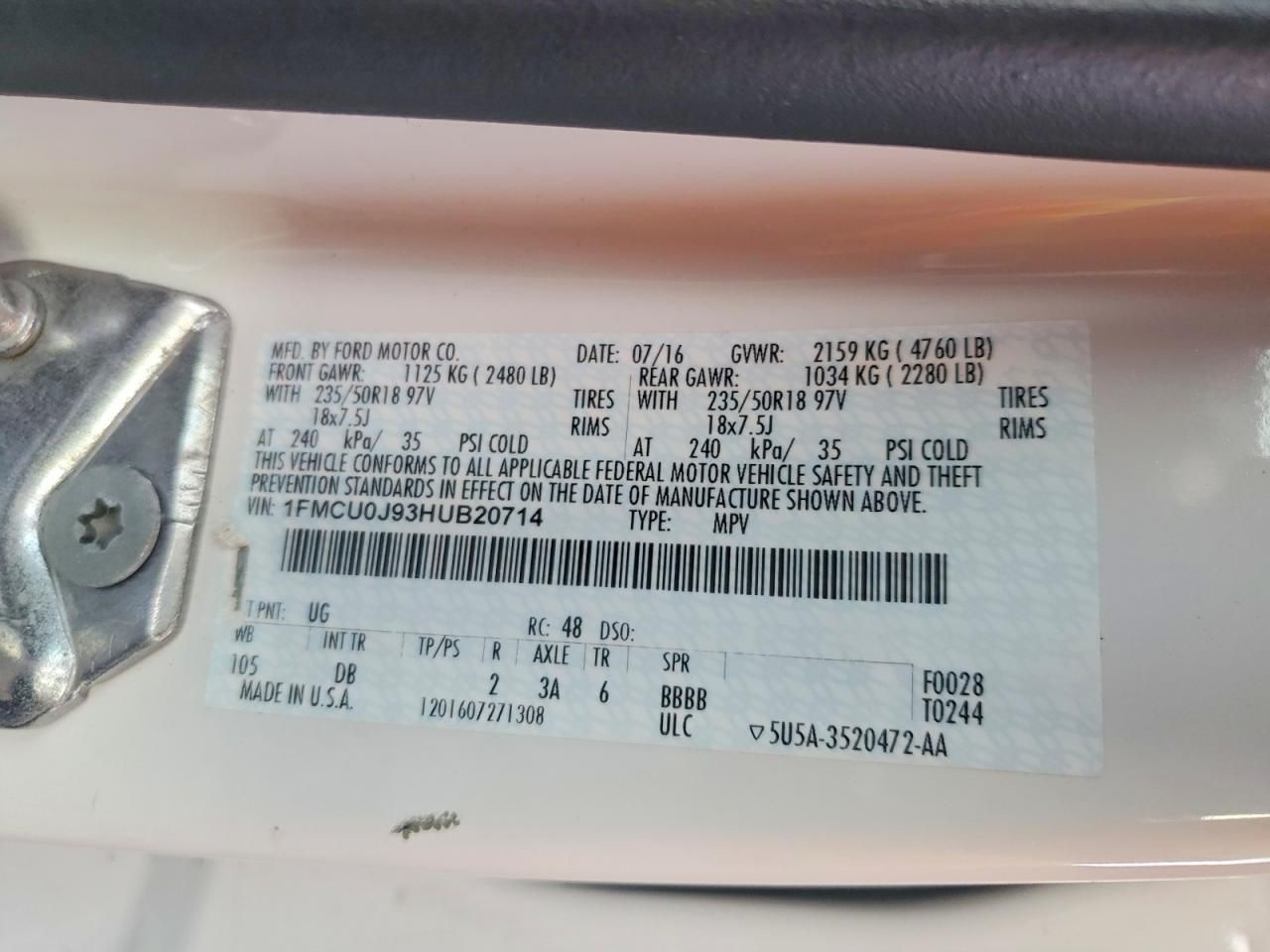 2017 Ford Escape Titanium