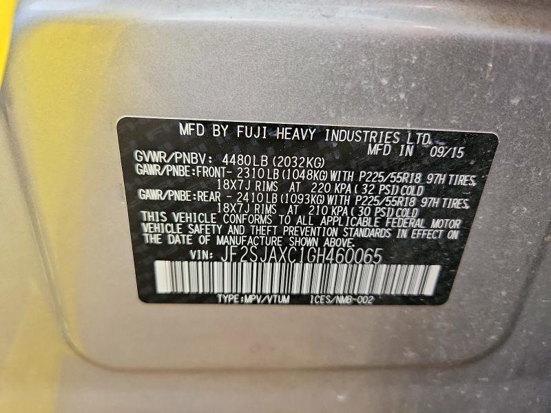 2016 Subaru Forester 2.5i Touring