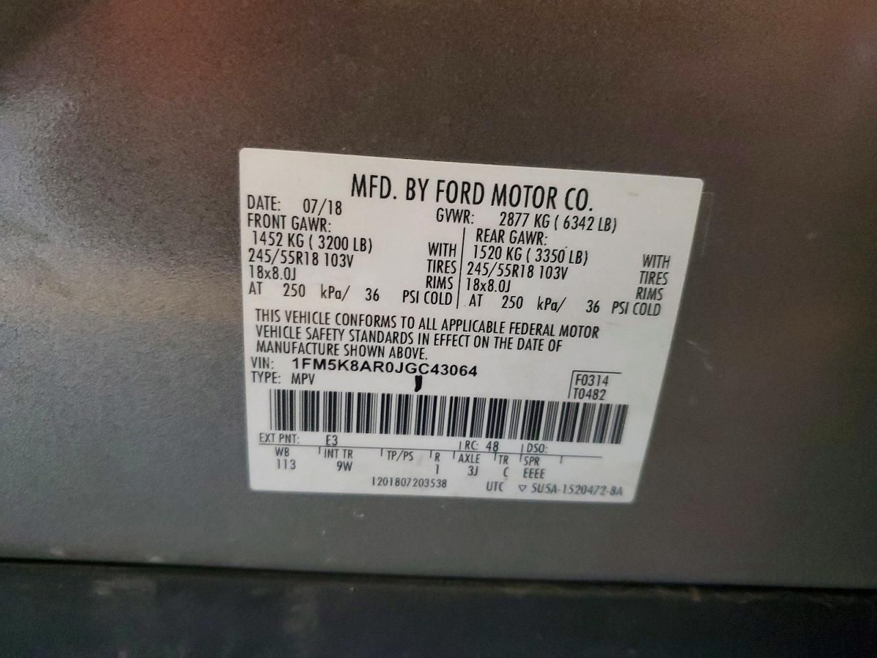 2018 Ford Explorer Police Interceptor