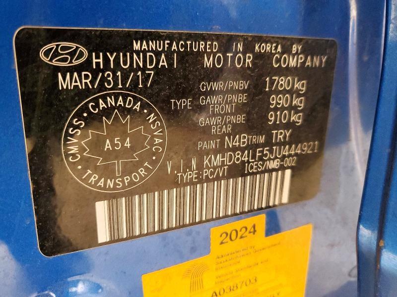 2018 Hyundai Elantra sel