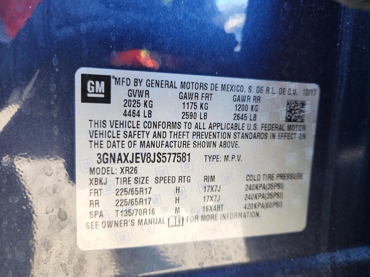 2018 Chevrolet Equinox lt