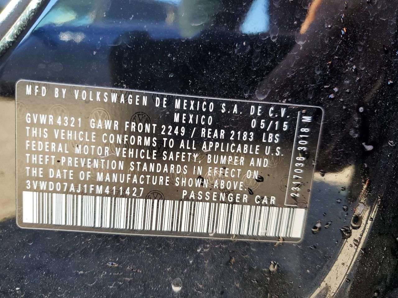 2015 Volkswagen Jetta se