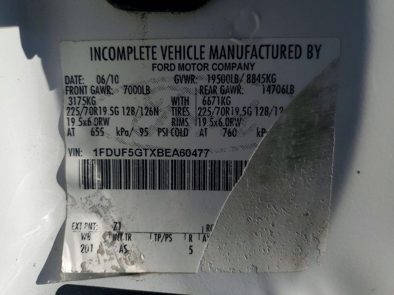 2011 Ford F550 Super Duty