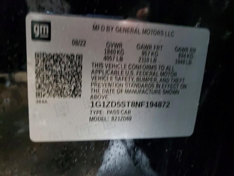 2022 Chevrolet Malibu lt