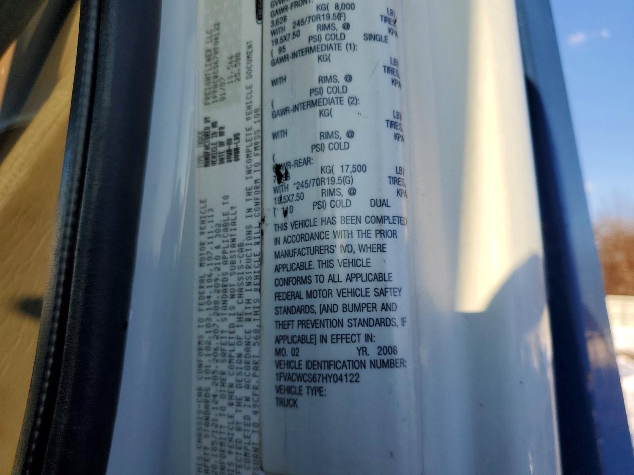 2007 Freightliner Business Class M2 Rollback Truck