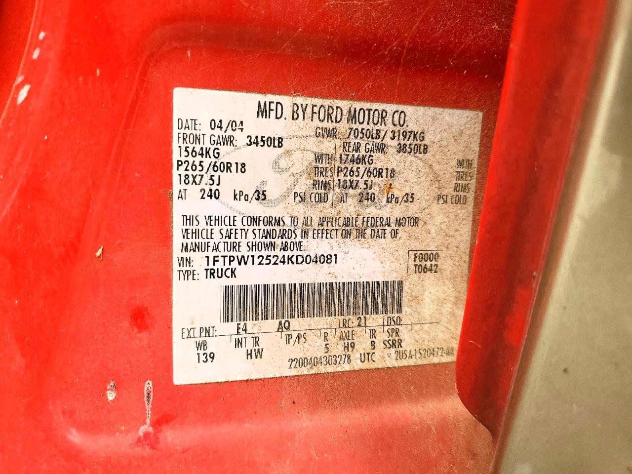 2004 Ford F150 Supercrew