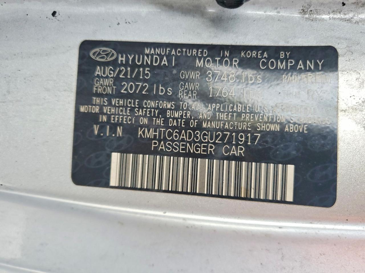 2016 Hyundai Veloster Base
