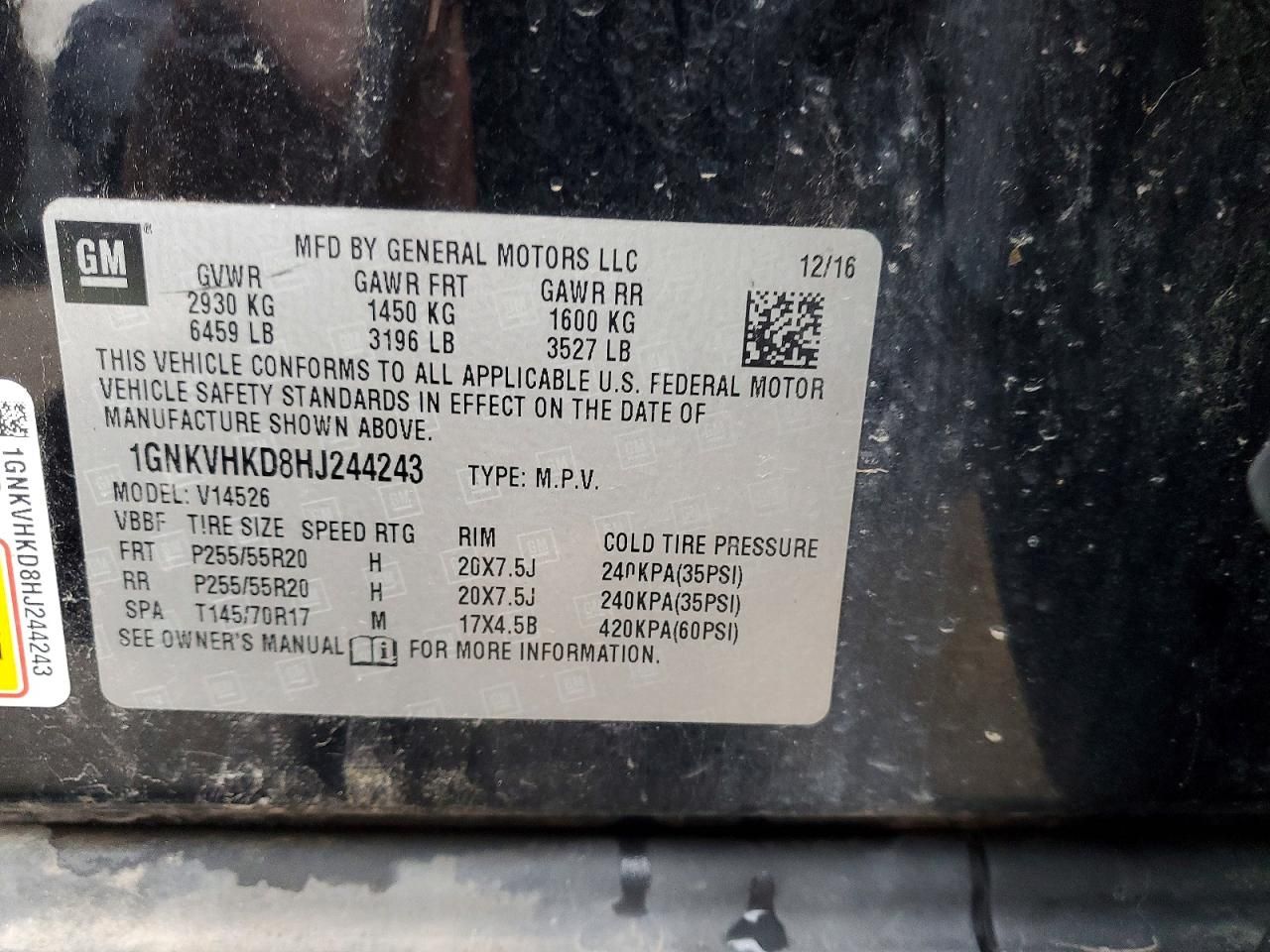 2017 Chevrolet Traverse lt