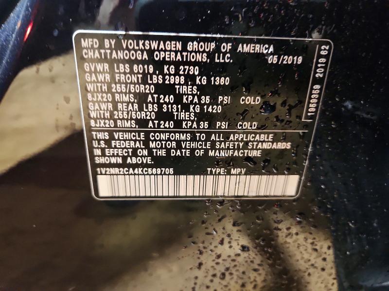 2019 Volkswagen Atlas sel Premium