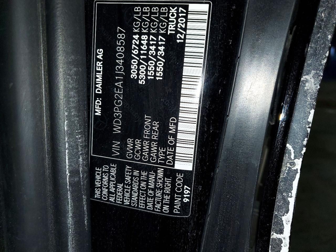 2018 Mercedes-Benz Metris