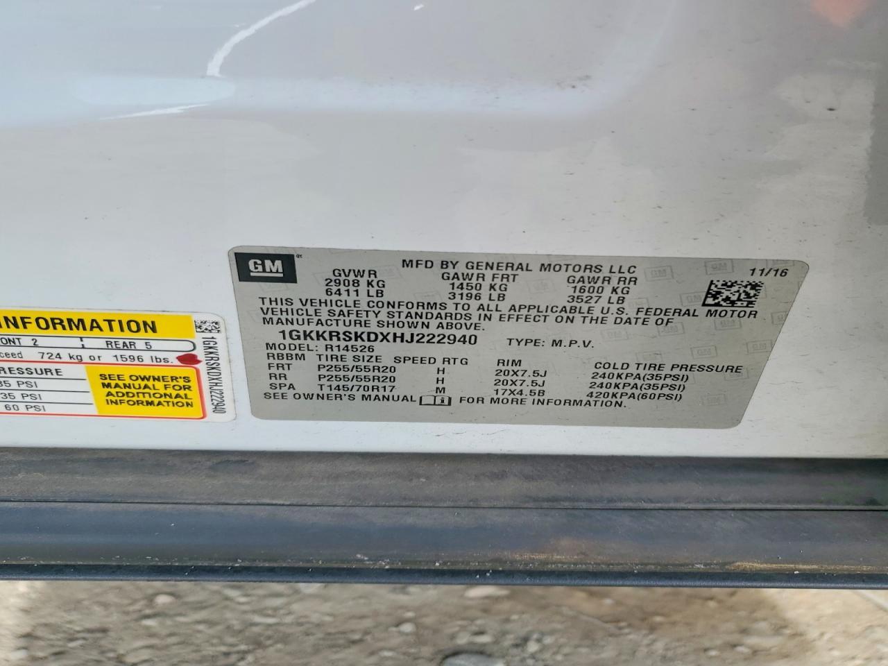 2017 GMC Acadia Limited Slt-2