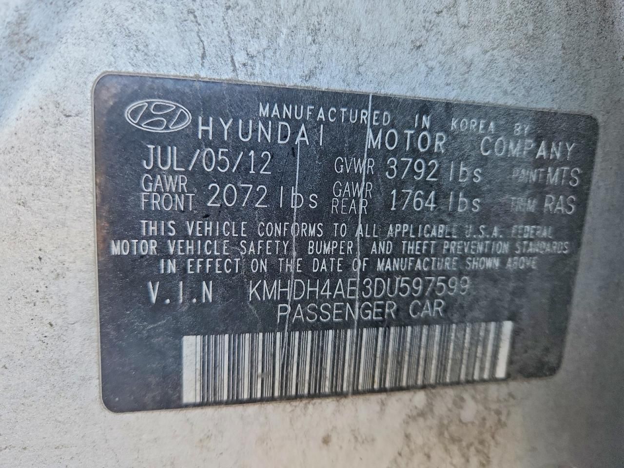 2013 Hyundai Elantra gls