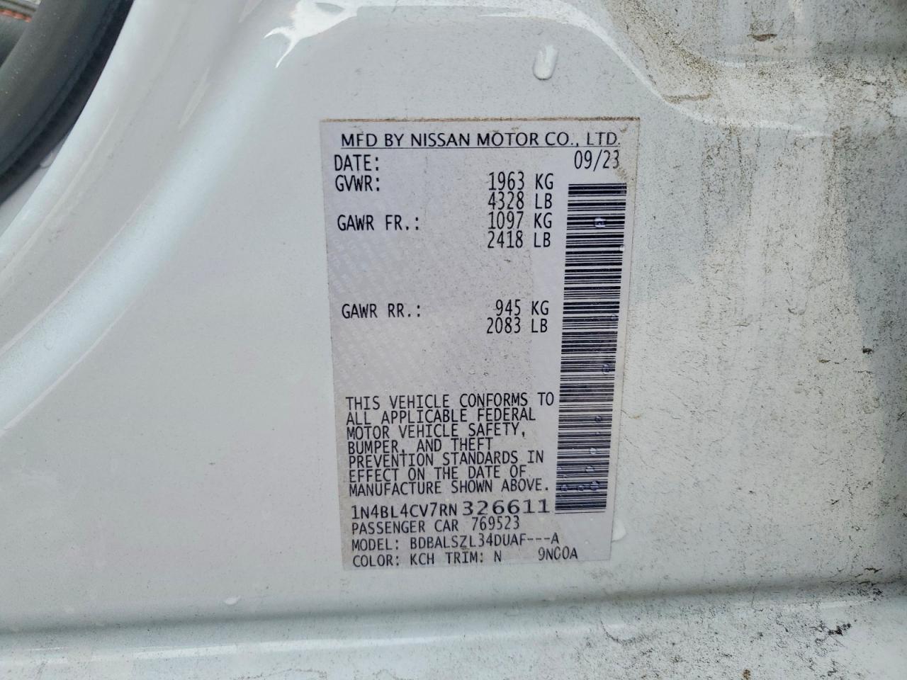 2024 Nissan Altima sr