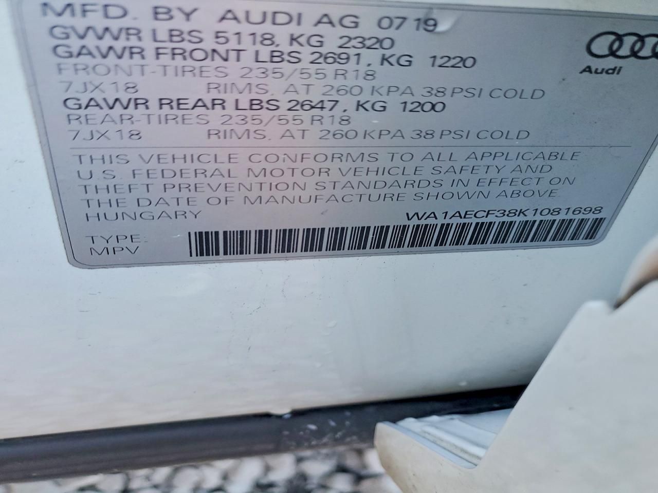 2019 Audi Q3 Premium