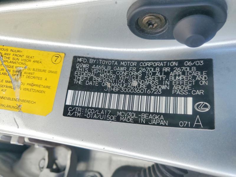 2003 Lexus Es 300