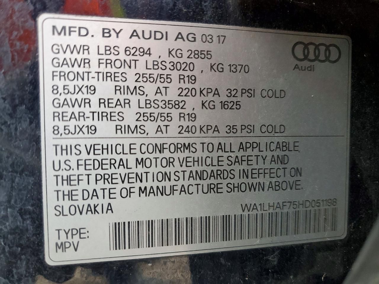 2017 Audi Q7 Premium Plus