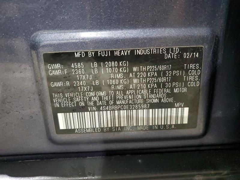 2014 Subaru Outback 2.5i Limited