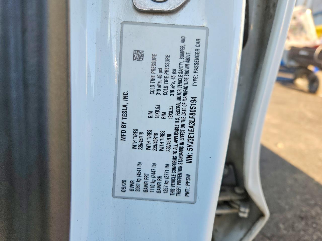 2020 Tesla Model 3