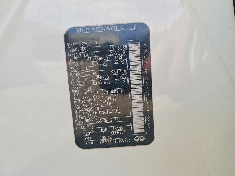 2022 Infiniti Qx50 Luxe