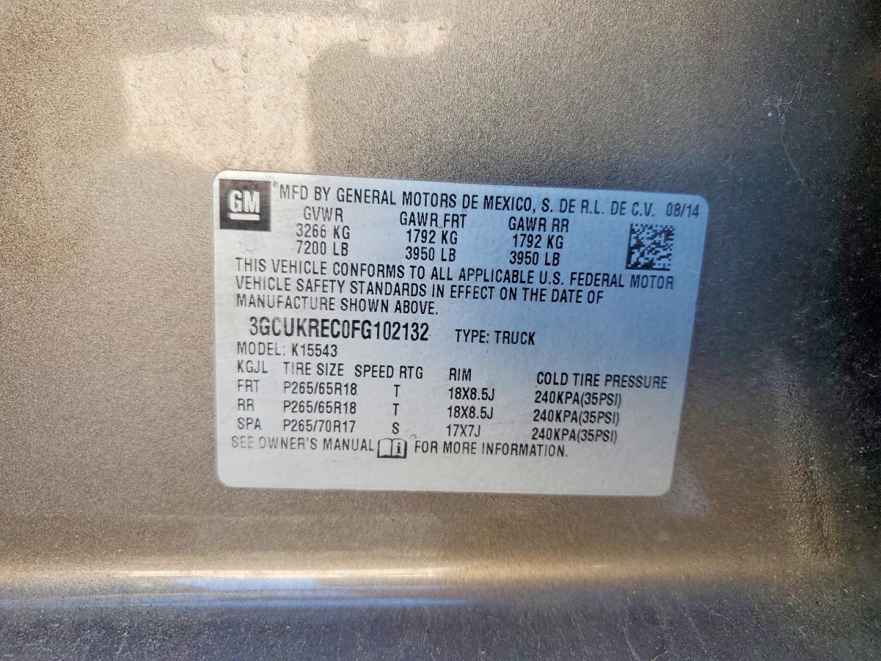 2015 Chevrolet Silverado K1500 LT
