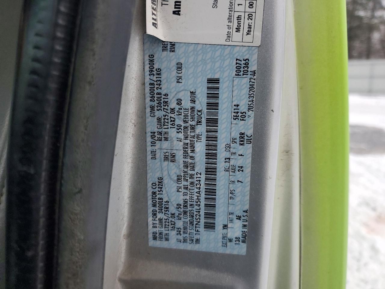 2005 Ford Econoline E250 Van