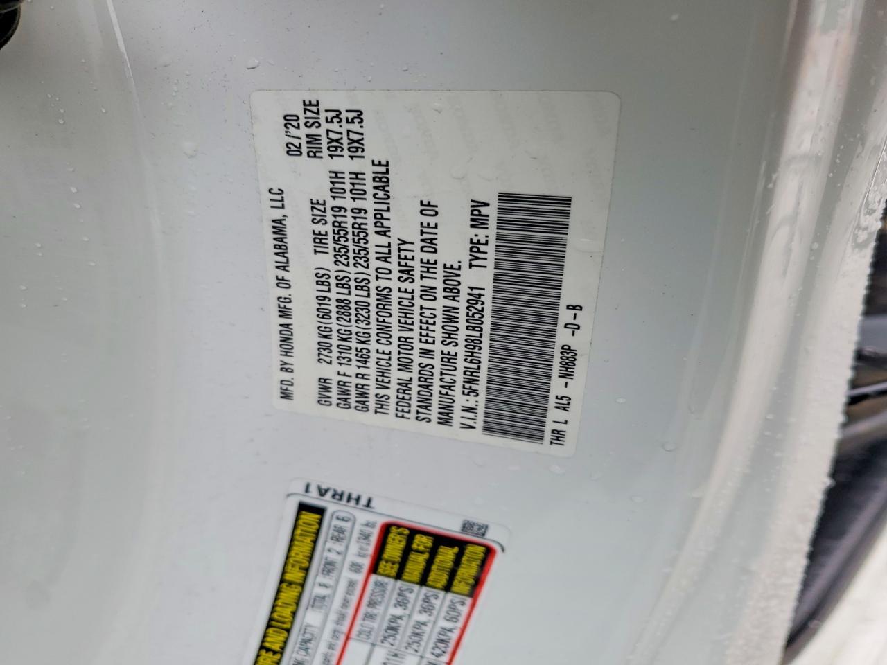 2020 Honda Odyssey Elite