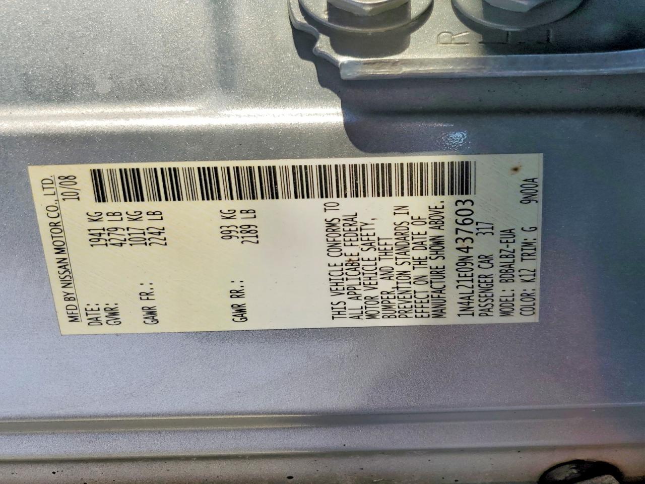 2009 Nissan Altima 2.5
