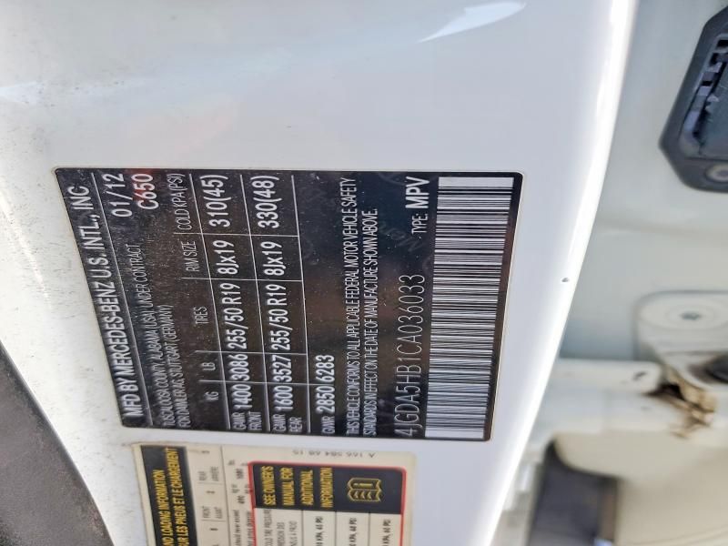 2012 Mercedes-Benz Ml 350 4matic