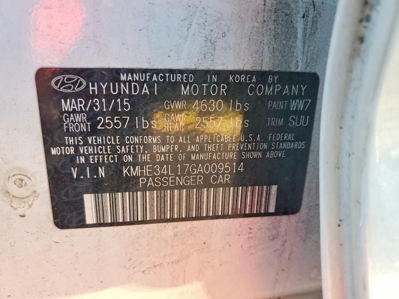 2016 Hyundai Sonata Hybrid