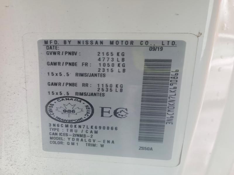 2020 Nissan NV200 2.5S