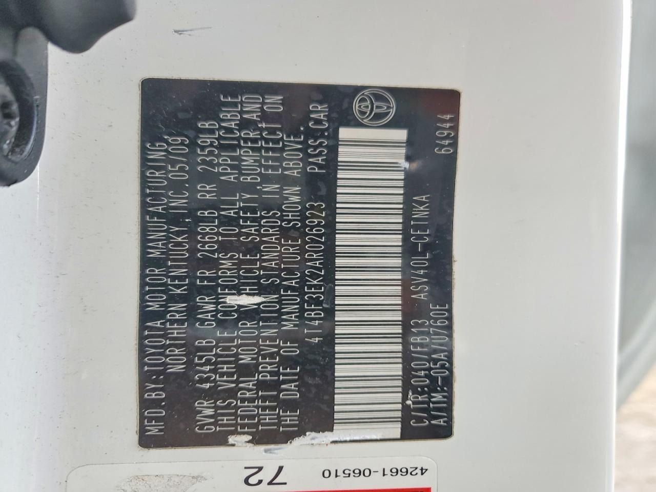 2010 Toyota Camry Base