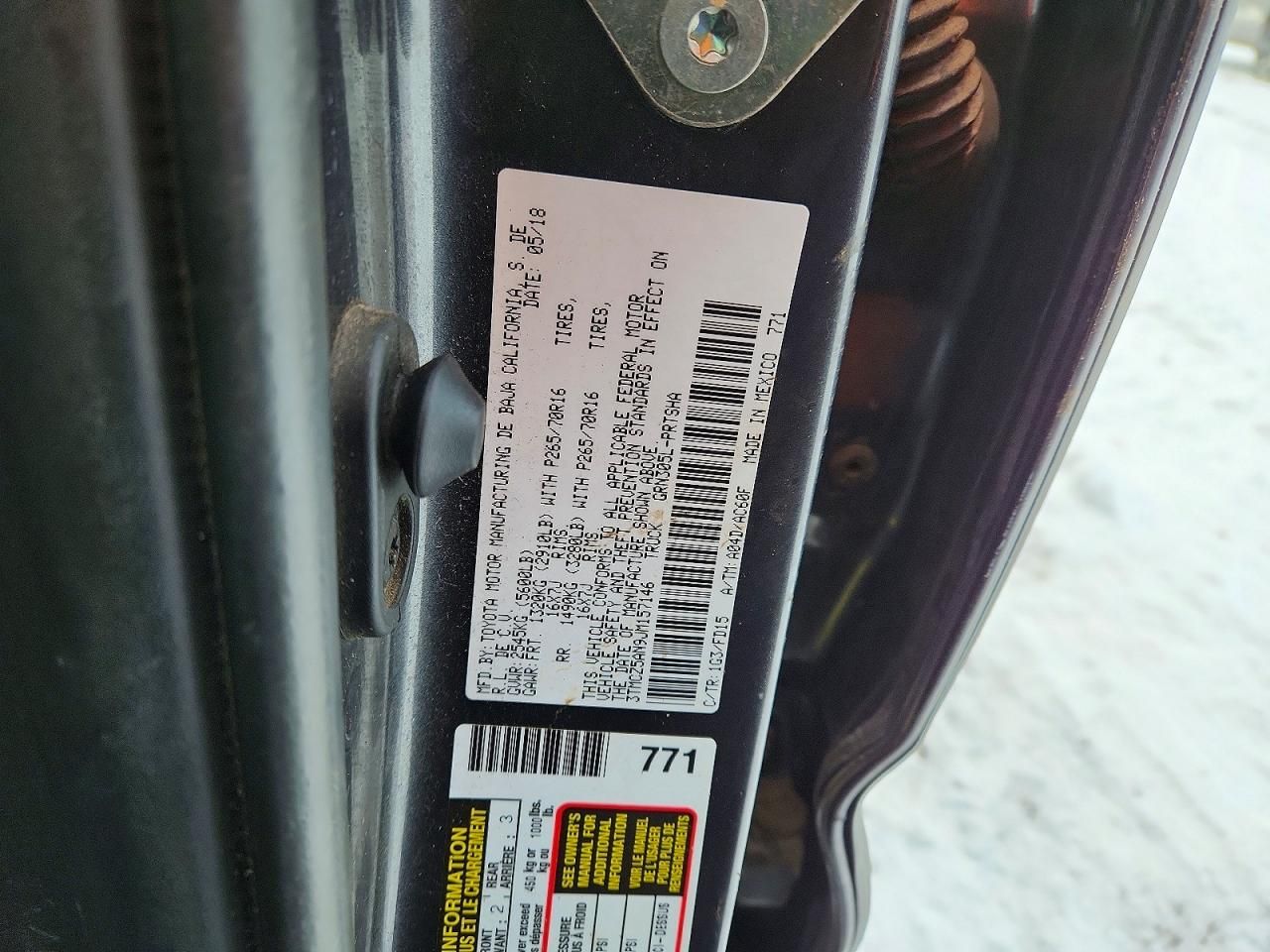 2018 Toyota Tacoma Double cab