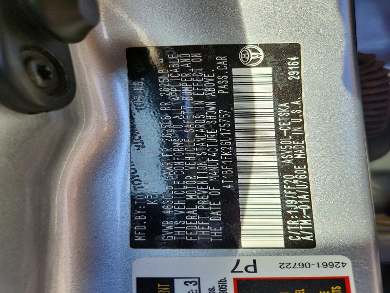 2016 Toyota Camry le