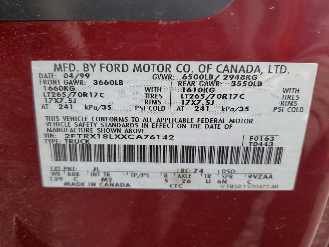 1999 Ford F150