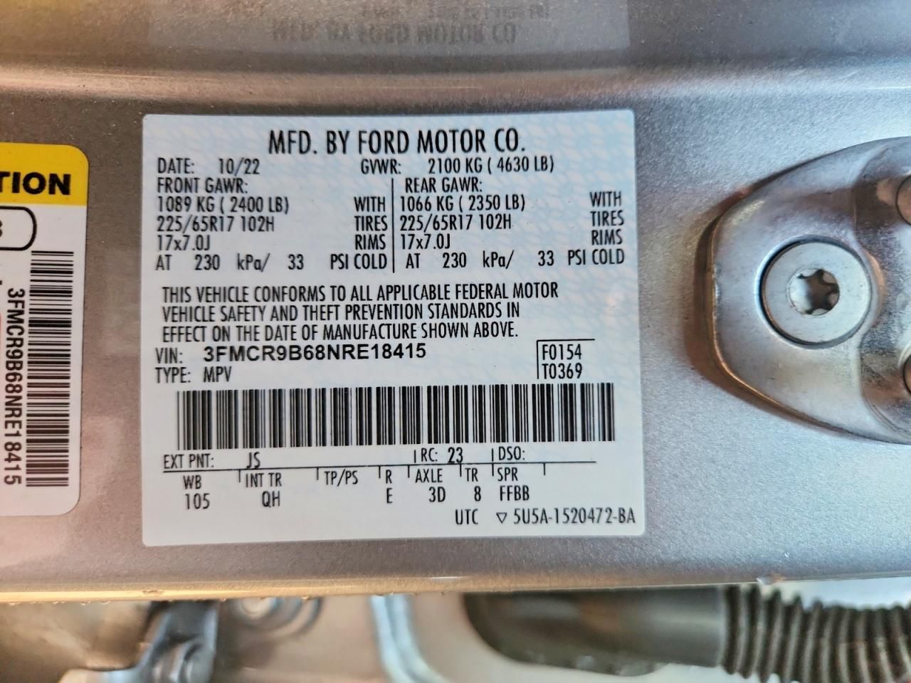 2022 Ford Bronco Sport big Bend