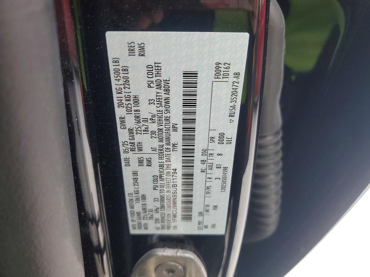 2025 Ford Escape st Line