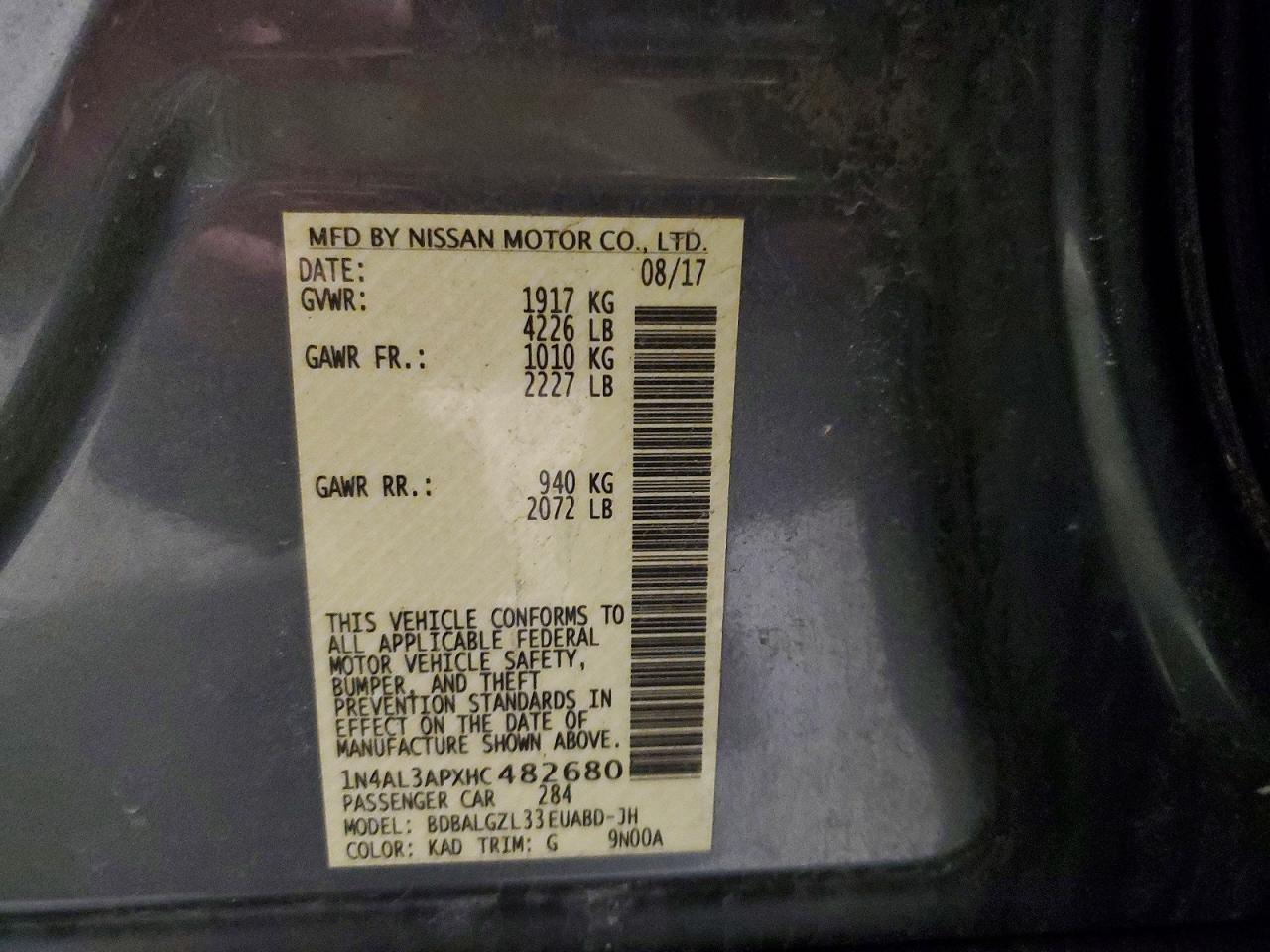 2017 Nissan Altima 2.5