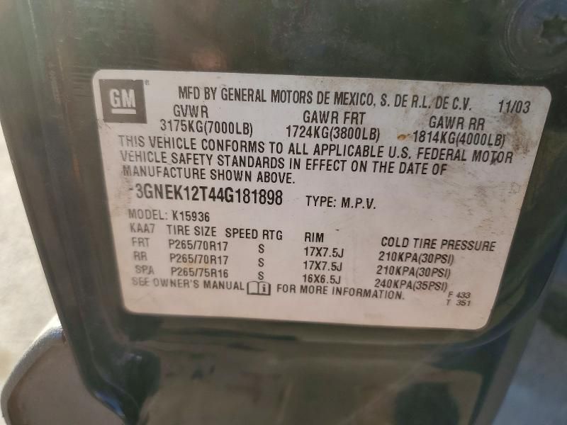 2004 Chevrolet Avalanche K1500