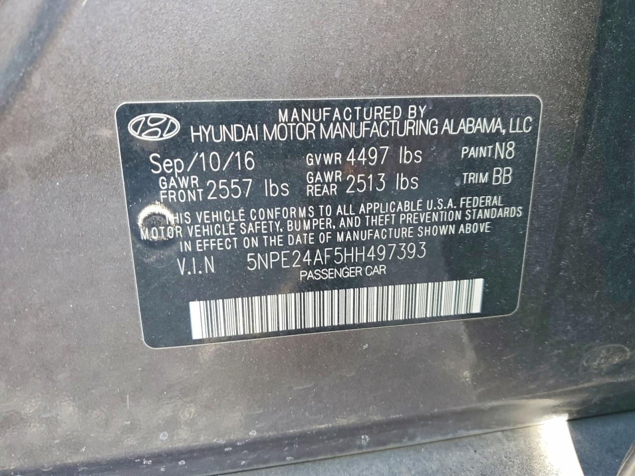 2017 Hyundai Sonata Base