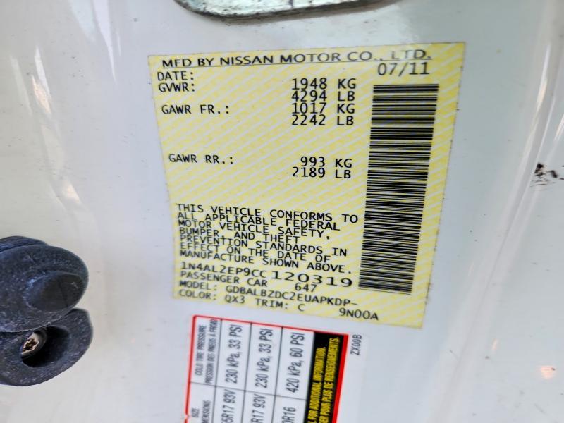 2012 Nissan Altima 2.5 s