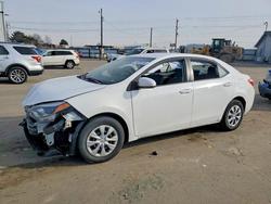 Toyota Vehiculos salvage en venta: 2015 Toyota Corolla l