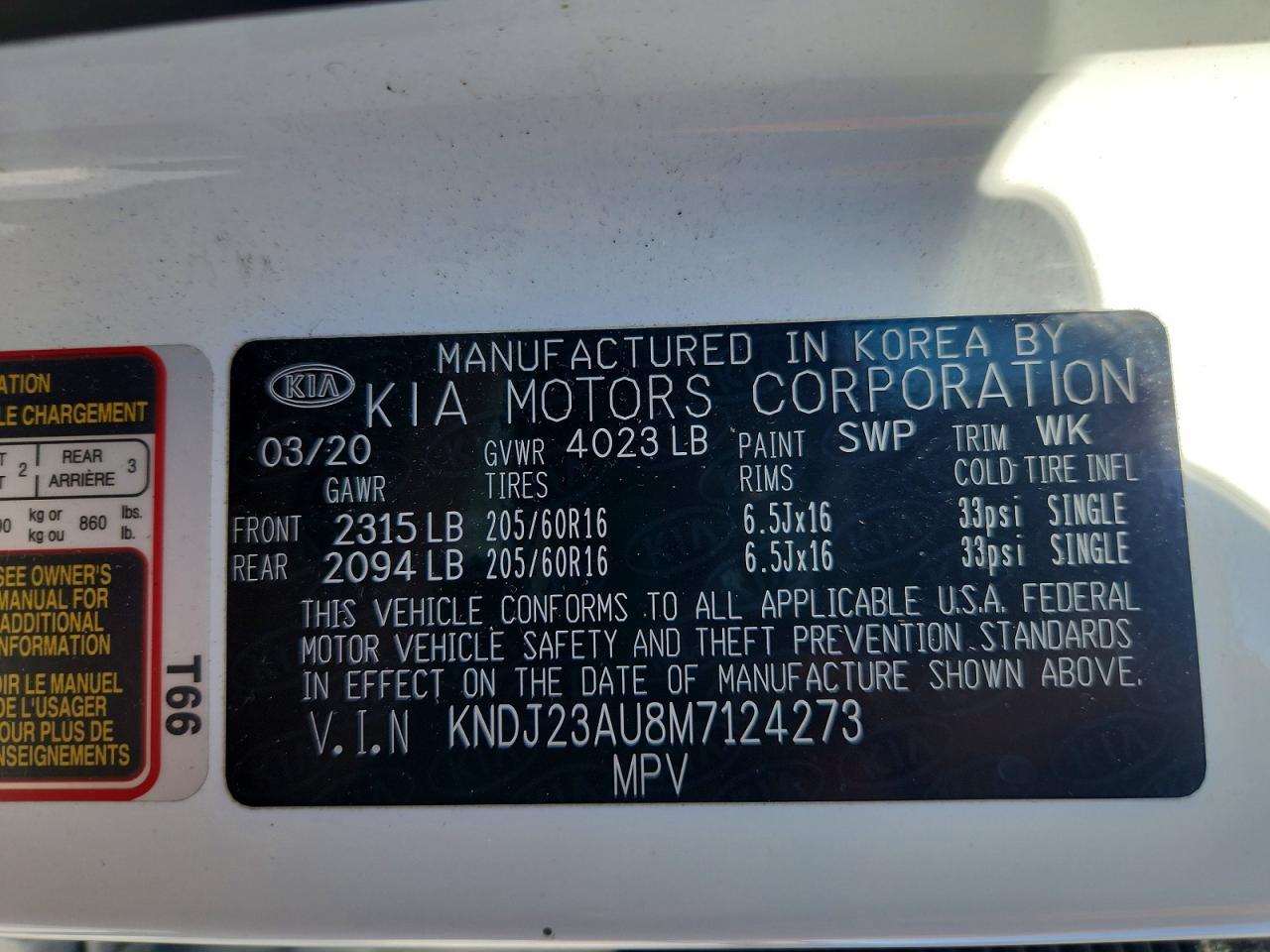 2021 KIA Soul lx