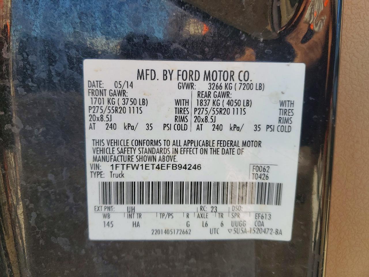 2014 Ford F150 Supercrew