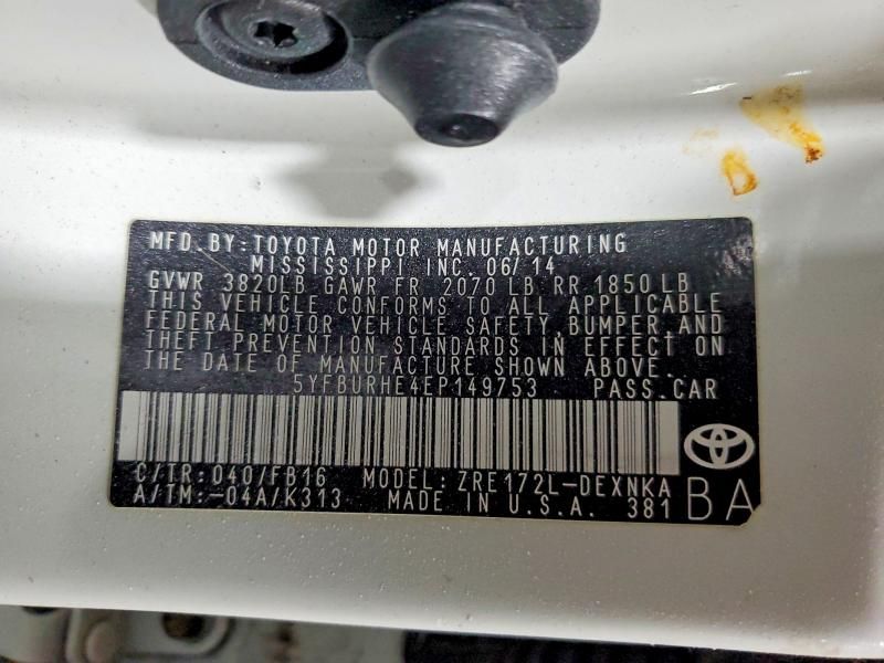 2014 Toyota Corolla l